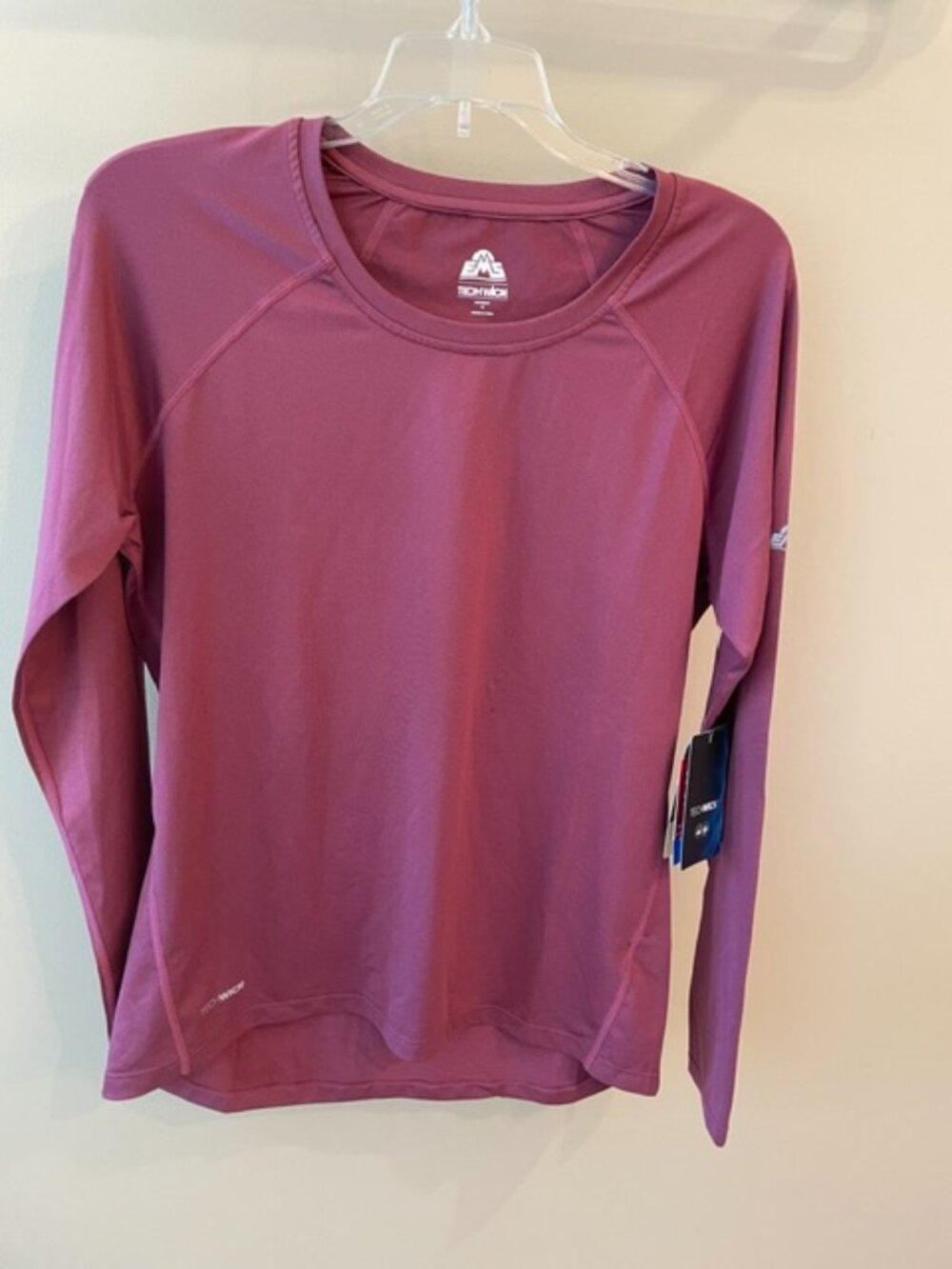 Women's EMS TECH WICK Long Sleeve Jersey in color plum